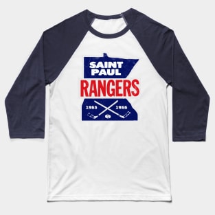 Vintage St. Paul Rangers Hockey 1963 Baseball T-Shirt